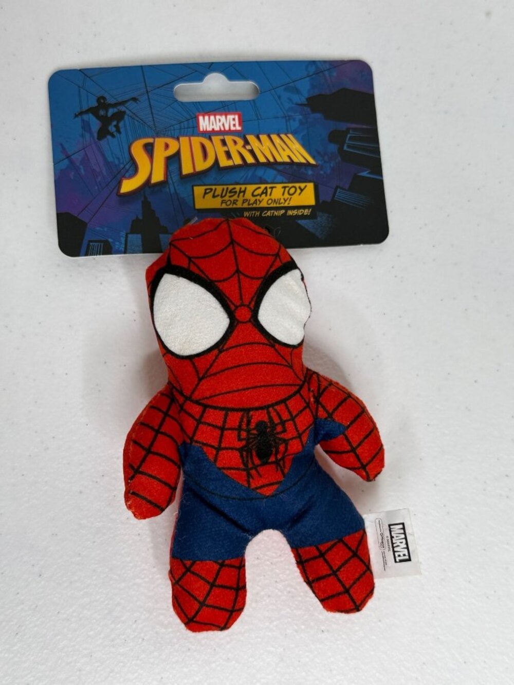 Marvel Spider-Man Plush Cat Toy Catnip Superhero Pet Toy